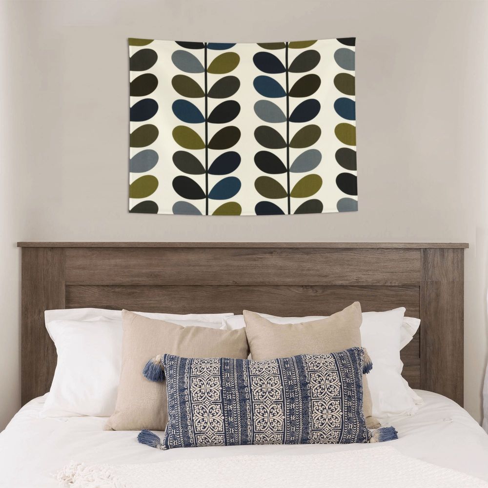 Tapiz de pared con diseño abstracto de pájaro hippie estilo Orla Kiely, decoración para habitación, tapices escandinavos para decoración de dormitorio.