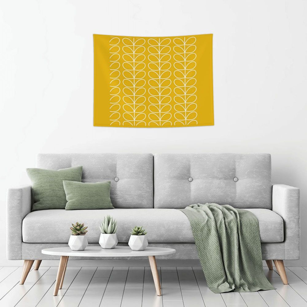 Tapiz de pared con diseño abstracto de pájaro hippie estilo Orla Kiely, decoración para habitación, tapices escandinavos para decoración de dormitorio.