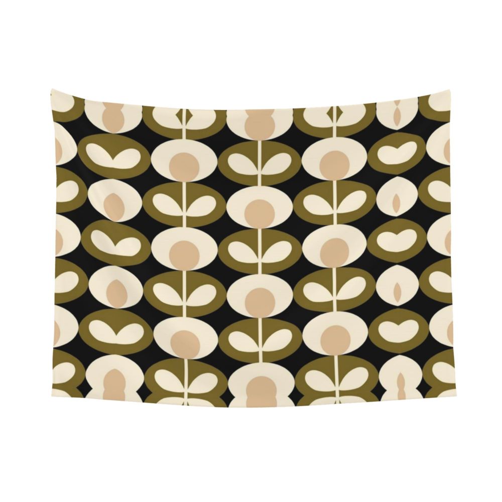 Tapiz de pared con diseño abstracto de pájaro hippie estilo Orla Kiely, decoración para habitación, tapices escandinavos para decoración de dormitorio.