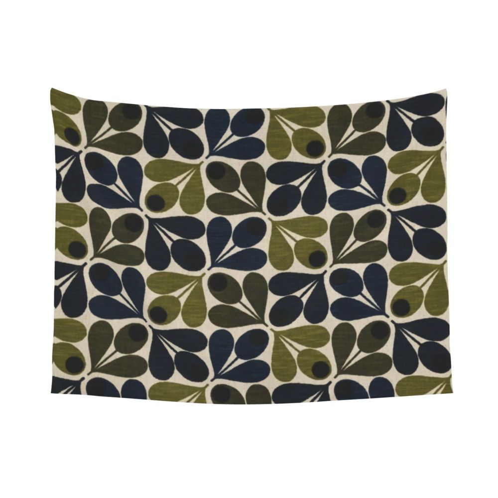 Tapiz de pared con diseño abstracto de pájaro hippie estilo Orla Kiely, decoración para habitación, tapices escandinavos para decoración de dormitorio.