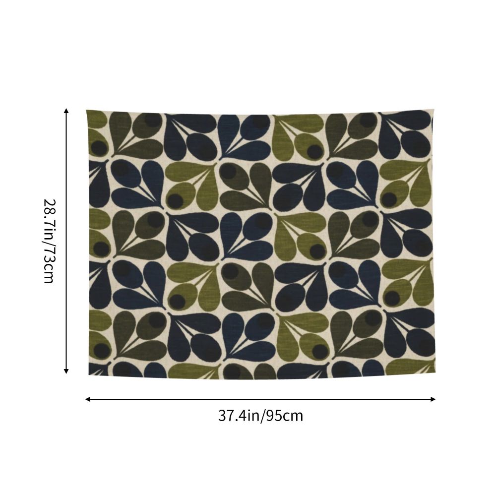 Tapiz de pared con diseño abstracto de pájaro hippie estilo Orla Kiely, decoración para habitación, tapices escandinavos para decoración de dormitorio.