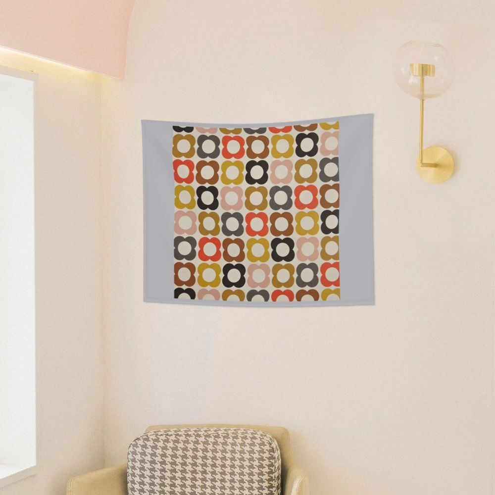 Tapiz de pared con diseño abstracto de pájaro hippie estilo Orla Kiely, decoración para habitación, tapices escandinavos para decoración de dormitorio.