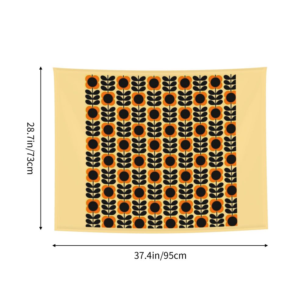 Tapiz de pared con diseño abstracto de pájaro hippie estilo Orla Kiely, decoración para habitación, tapices escandinavos para decoración de dormitorio.