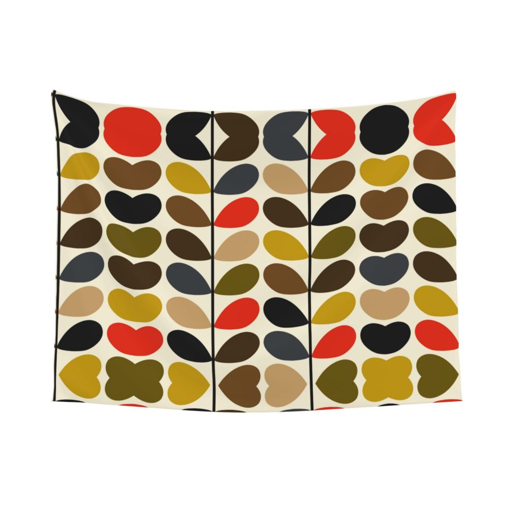 Tapiz de pared con diseño abstracto de pájaro hippie estilo Orla Kiely, decoración para habitación, tapices escandinavos para decoración de dormitorio.