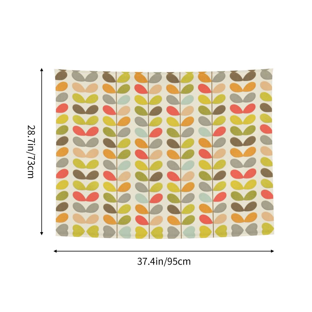 Tapiz de pared con diseño abstracto de pájaro hippie estilo Orla Kiely, decoración para habitación, tapices escandinavos para decoración de dormitorio.