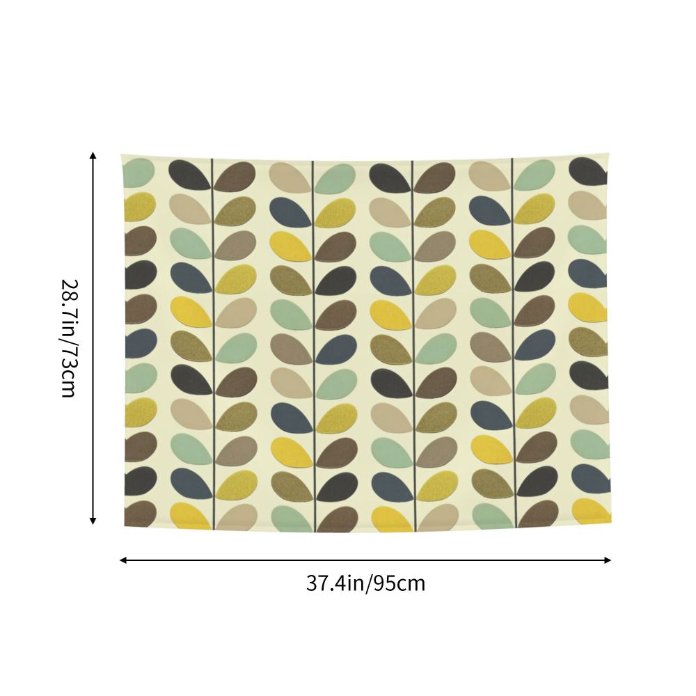 Tapiz de pared con diseño abstracto de pájaro hippie estilo Orla Kiely, decoración para habitación, tapices escandinavos para decoración de dormitorio.