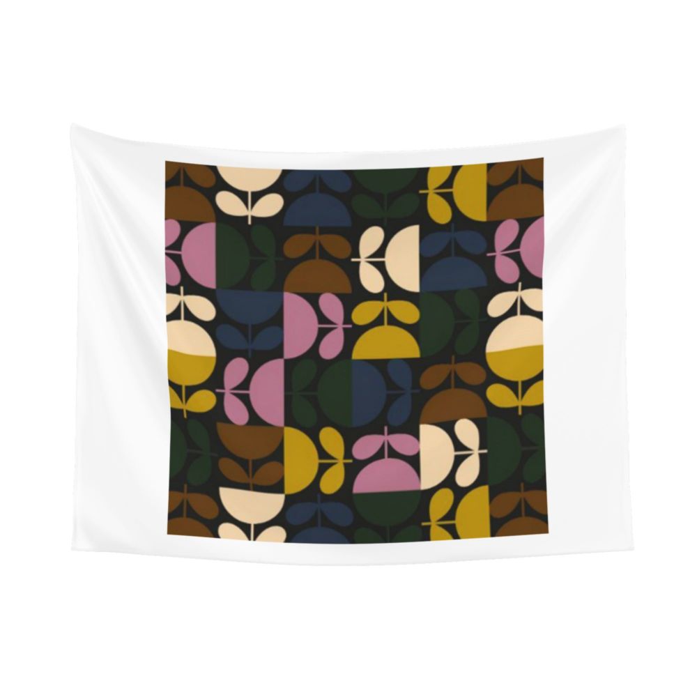 Tapiz de pared con diseño abstracto de pájaro hippie estilo Orla Kiely, decoración para habitación, tapices escandinavos para decoración de dormitorio.