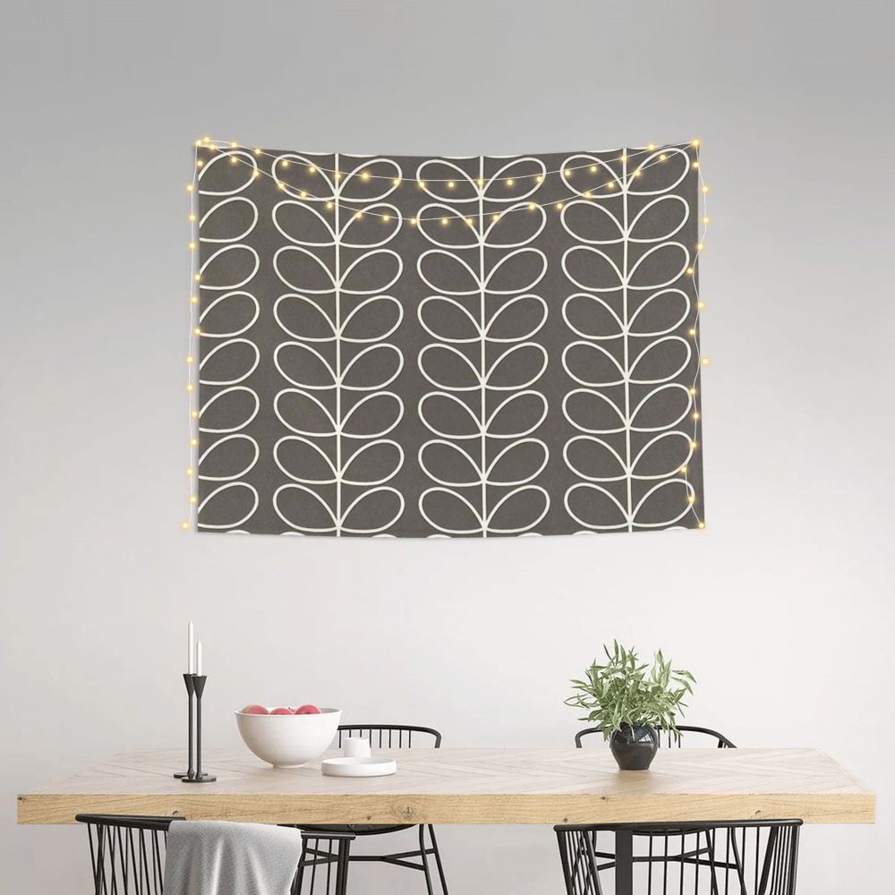 Tapiz de pared con diseño abstracto de pájaro hippie estilo Orla Kiely, decoración para habitación, tapices escandinavos para decoración de dormitorio.