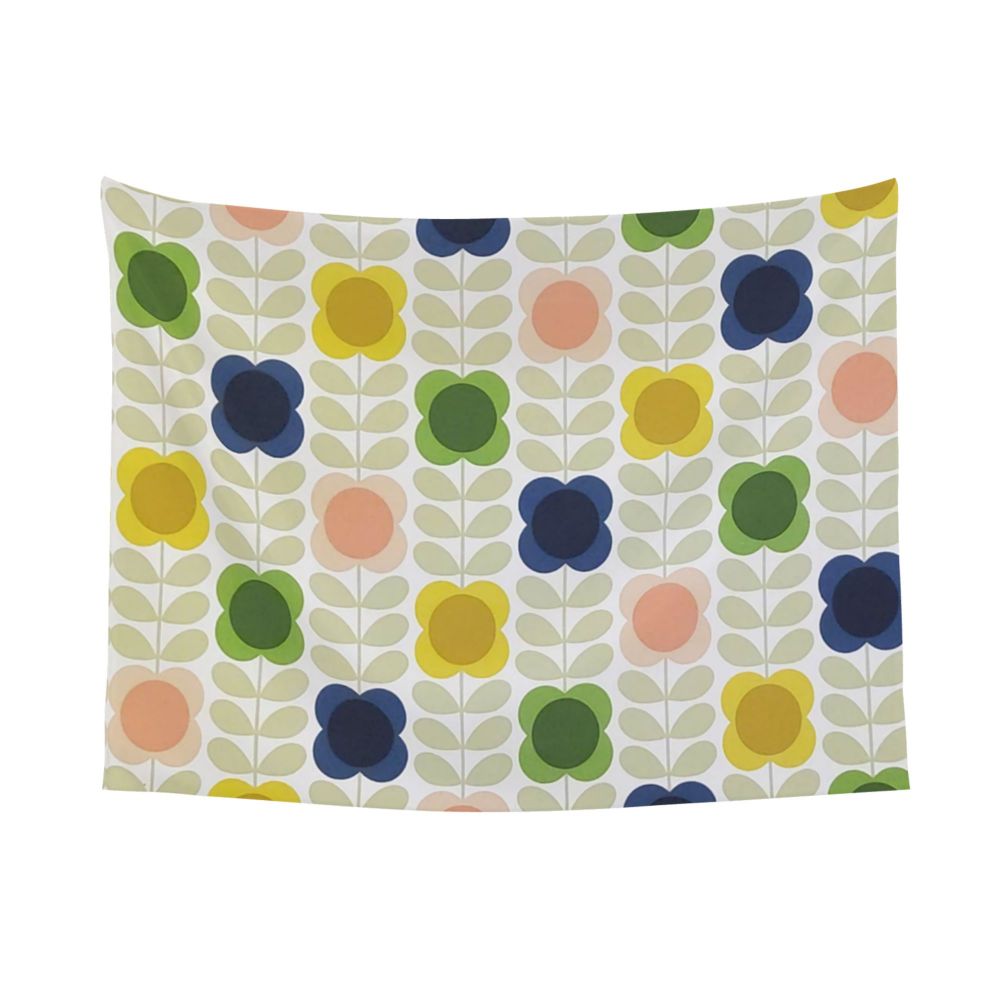 Tapiz de pared con diseño abstracto de pájaro hippie estilo Orla Kiely, decoración para habitación, tapices escandinavos para decoración de dormitorio.