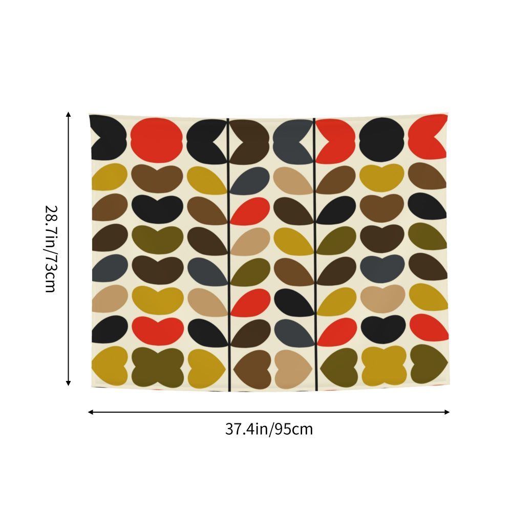 Tapiz de pared con diseño abstracto de pájaro hippie estilo Orla Kiely, decoración para habitación, tapices escandinavos para decoración de dormitorio.